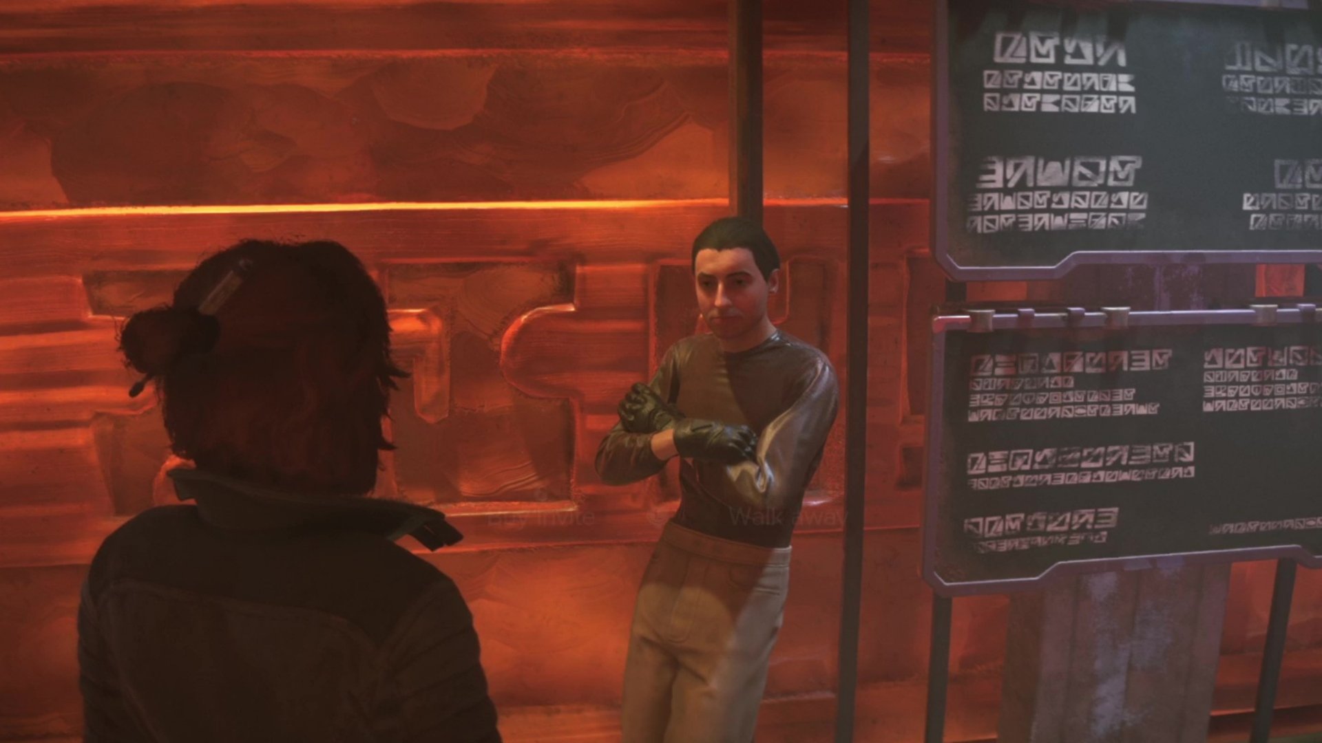 The Star Wars Outlaws broker selling the VIP invite