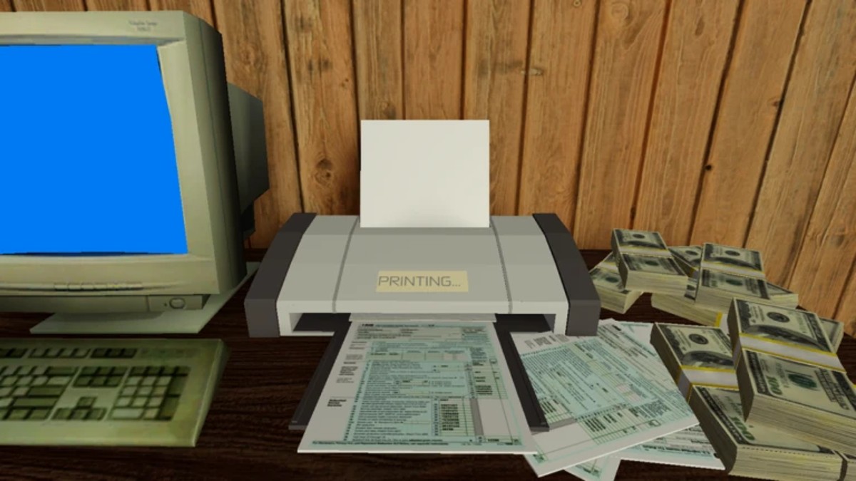 A cash counter in Tax Fraud Tycoon.