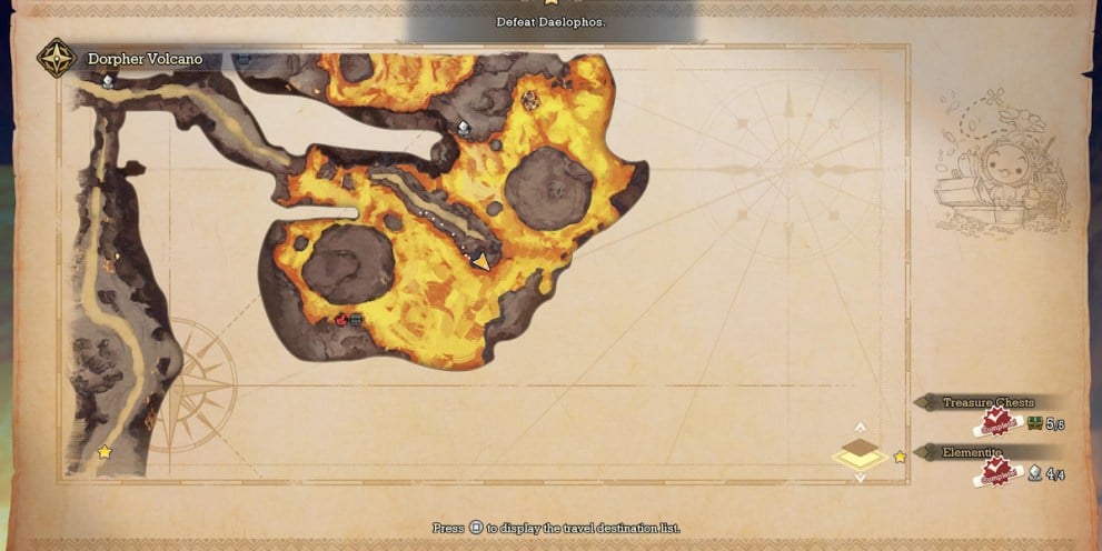 map of Dorpher Volcano