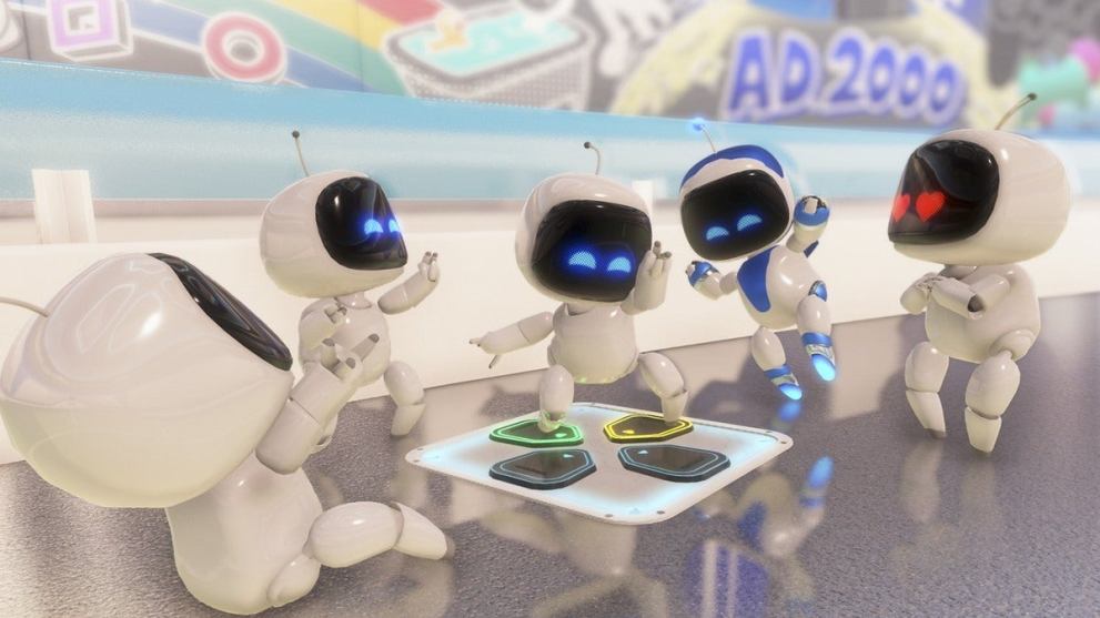 Astro Bot Playing With Other Bots on D-Pad