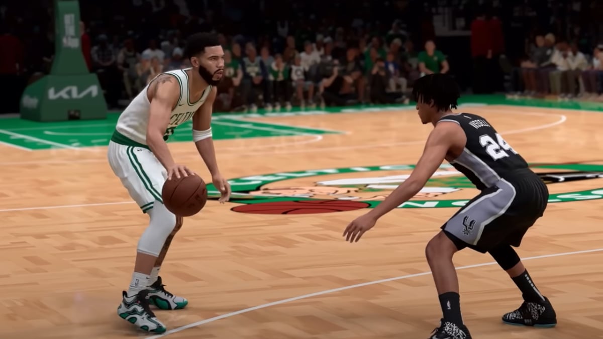 Player Dribbling Ball in NBA 2K25