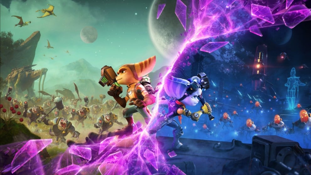 Ratchet and Clank Rift Apart Ratchet and Rivet Split Between Different Dimensions