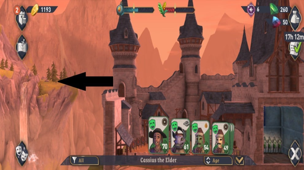 Removing a unit to banish the by dragging them over the castle wall in Elder Scrolls Castles