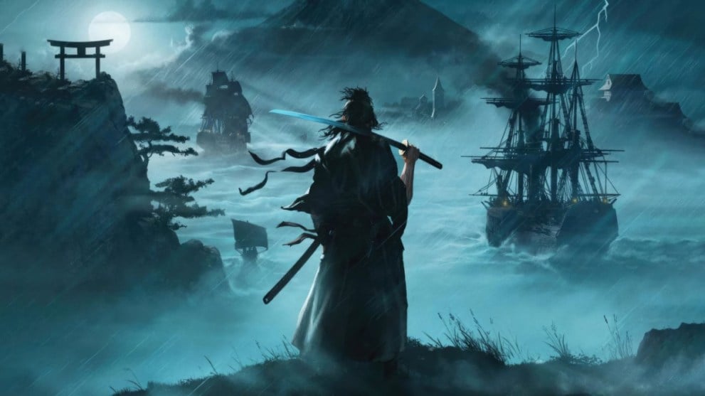 Rise of the Ronin Samurai Looking Out Over Stormy Sea