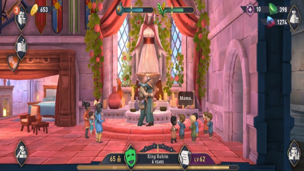 Two subjects getting married in Elder Scrolls Castles to remove the enemy tag.