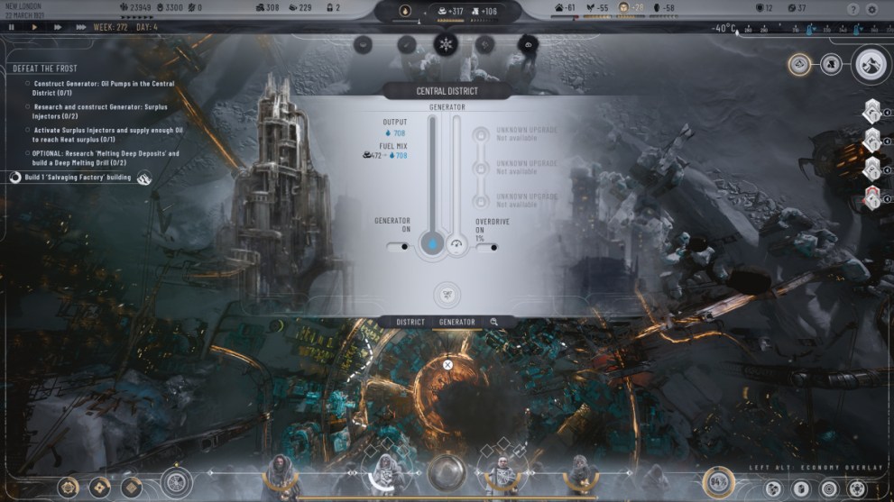 View of Generator in Frostpunk 2 (Frostpunk 2 Beginners Guide)