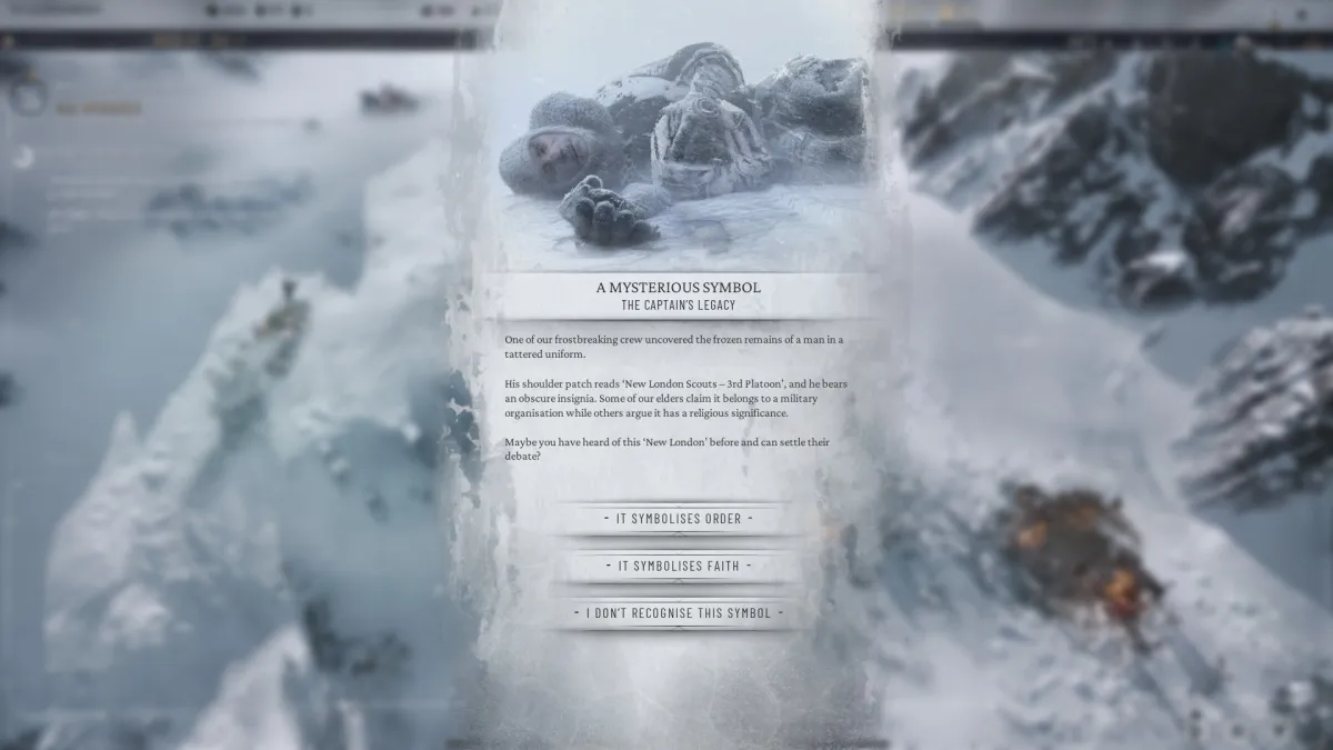 View of Order or Faith Choice During Frostpunk 2 Prologue Story Chapter