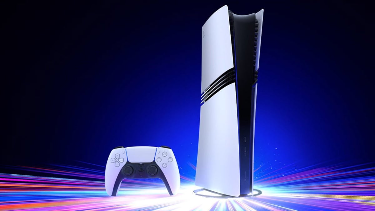 PS5 Pro Marketing Image of Console and Controller