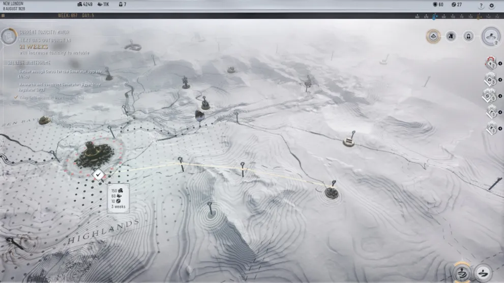 View of Skyways Construction in Frostpunk 2