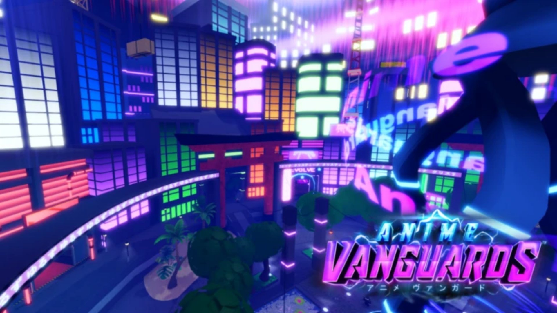 Anime Vanguards key art from the game's Roblox page