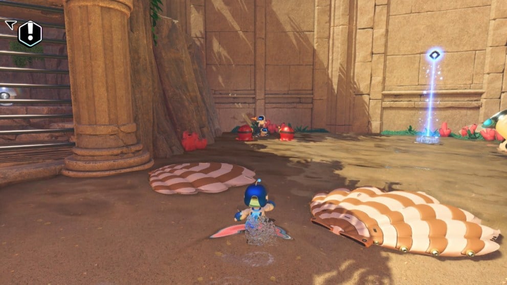 The ninth bot location in Crash Site.