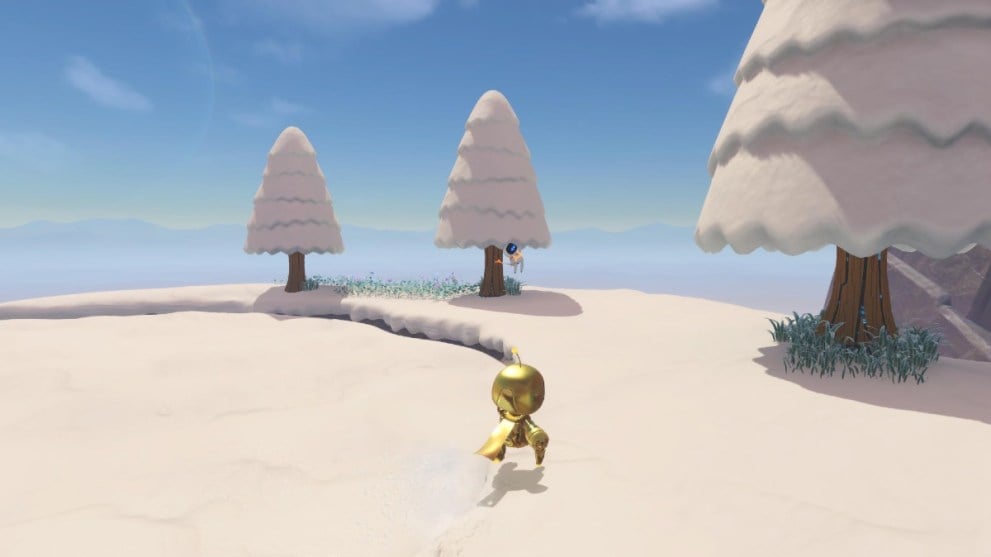 A bot location in the ice biome of Crash Site.