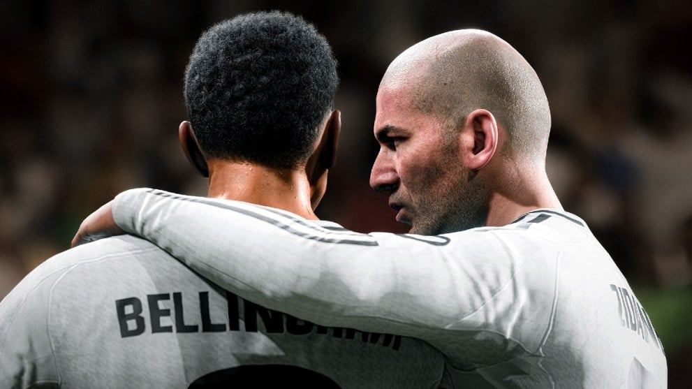 Bellingham and Zidane in EA FC 25.