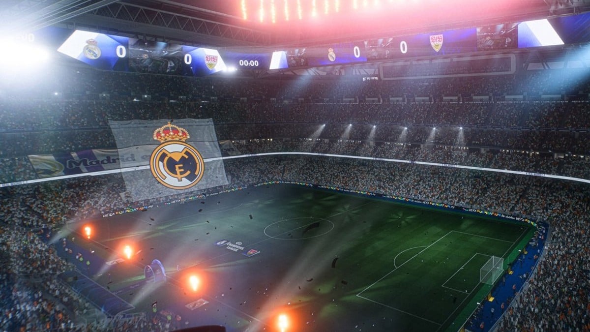 The Santiago Bernabeu in EA FC 25.