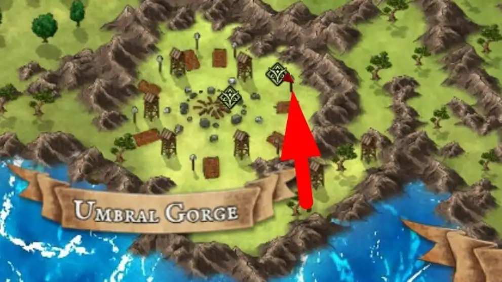 Rokos location on the map in Devas of Creation