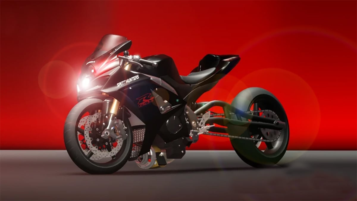 Drag Project Future codes - a motorbike with a red background