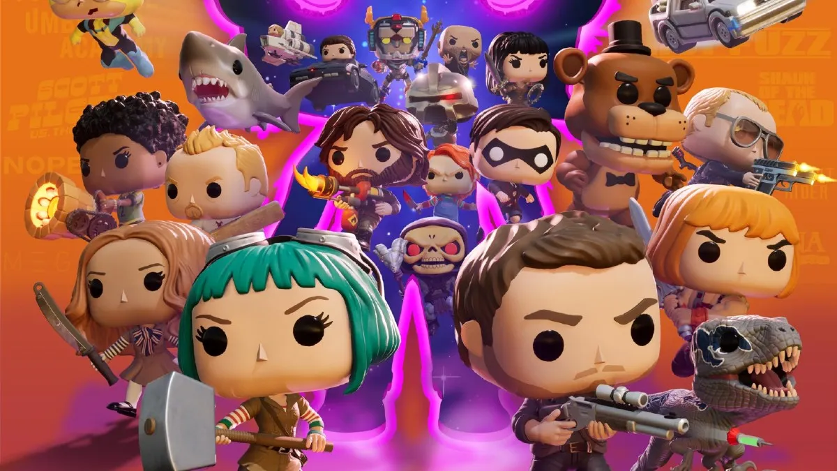 A range of characters in Funko Fusion.