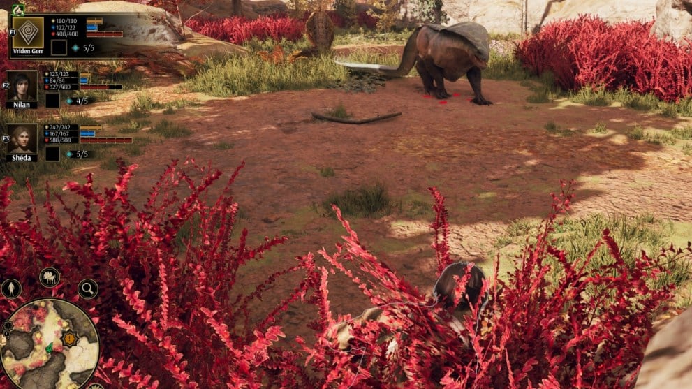 greedfall 2: the dying world hiding in bushes