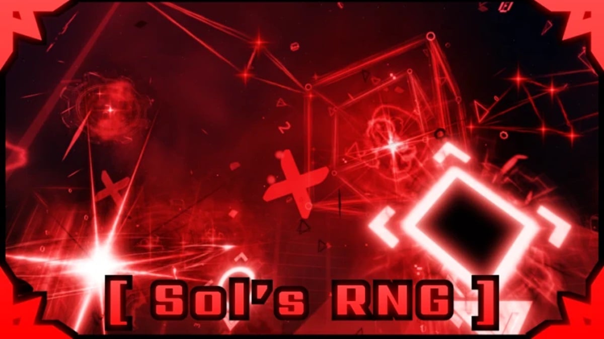 How to Get Solar Solstice in Sol's RNG - various shapes in red with the game's logo