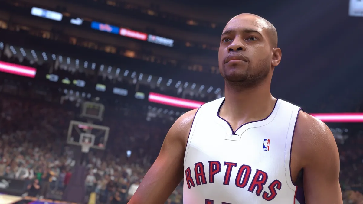 How to Update NBA 2K25 on PC, PlayStation, Xbox, & Switch - Raptors player during a match