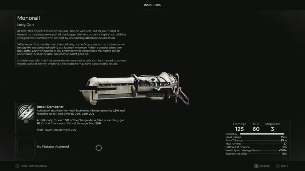 Remnant 2 black hole long range rifle monorail DLC boss weapon