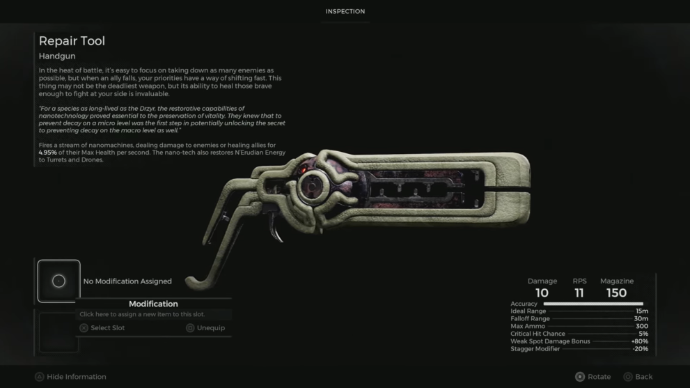 Remnant 2 unique DLC weapon repair tool gun