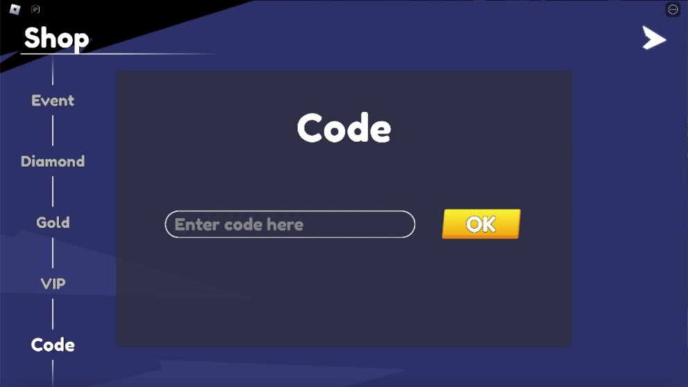 The code redemption screen in Skibidi Toilet Battle.