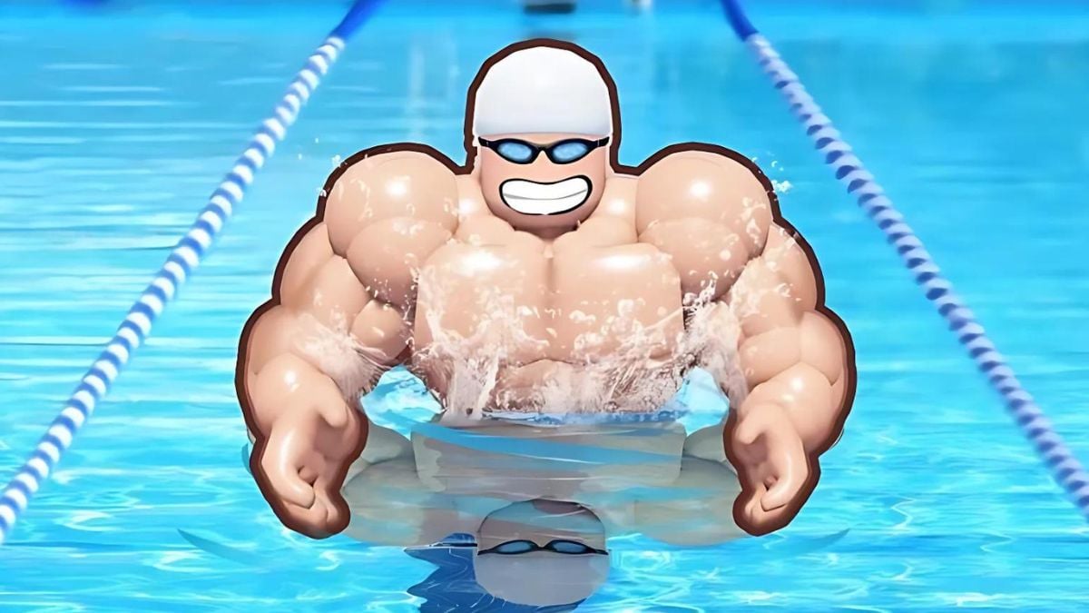 Player in the Swim League Roblox experience