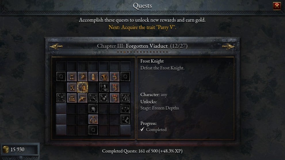 The Quest Board of Chapter three