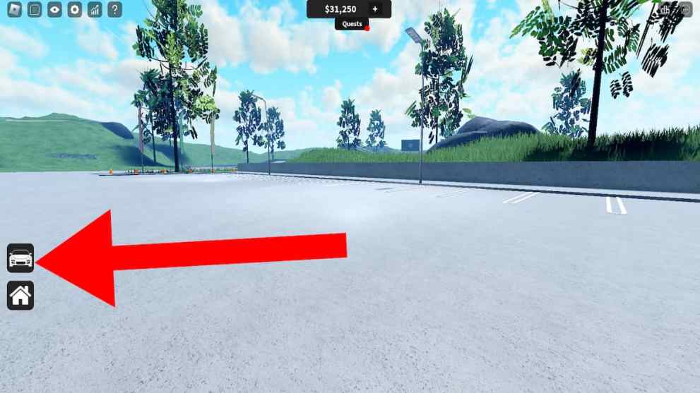 In-game screenshot of Drift Paradise menu