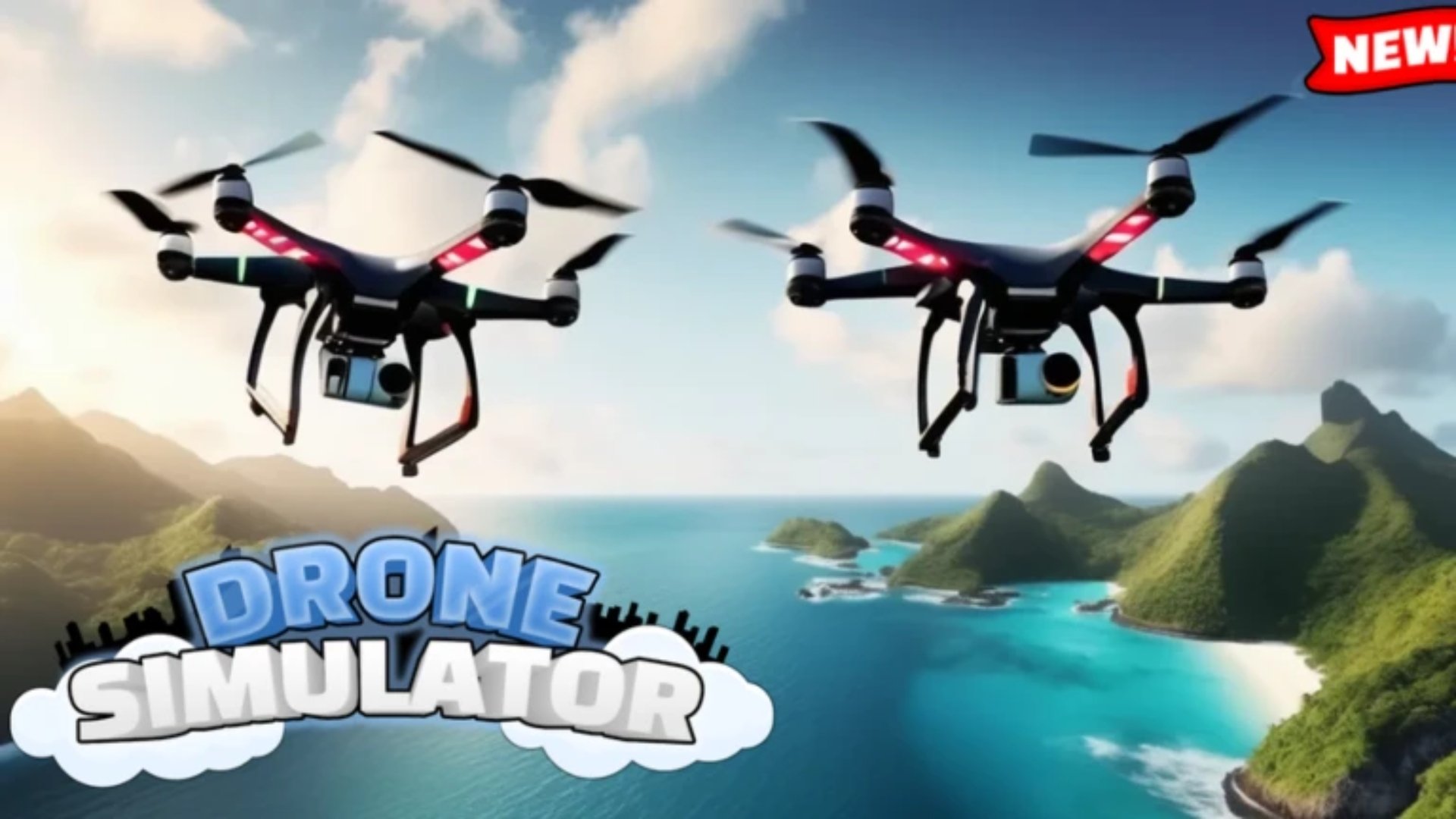 Drone Simulator key art from its Roblox page