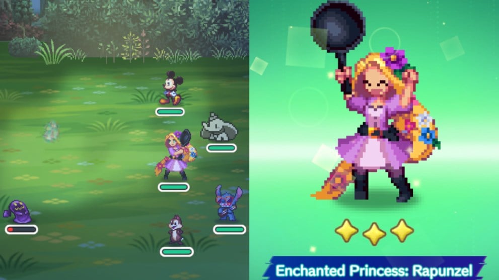 enchanted rapunzel Disney pixel rpg