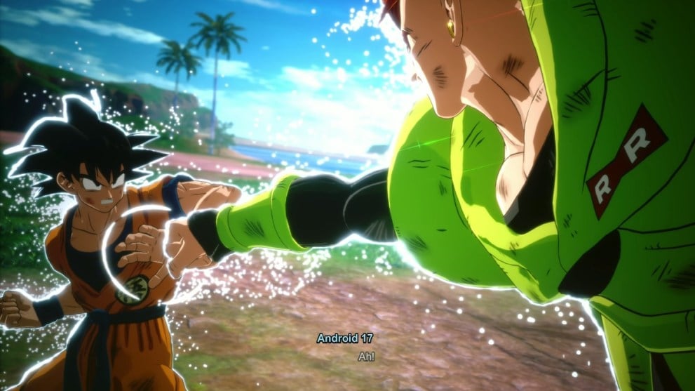 Android 16 attacks goku in alternate goku story path sparking zero