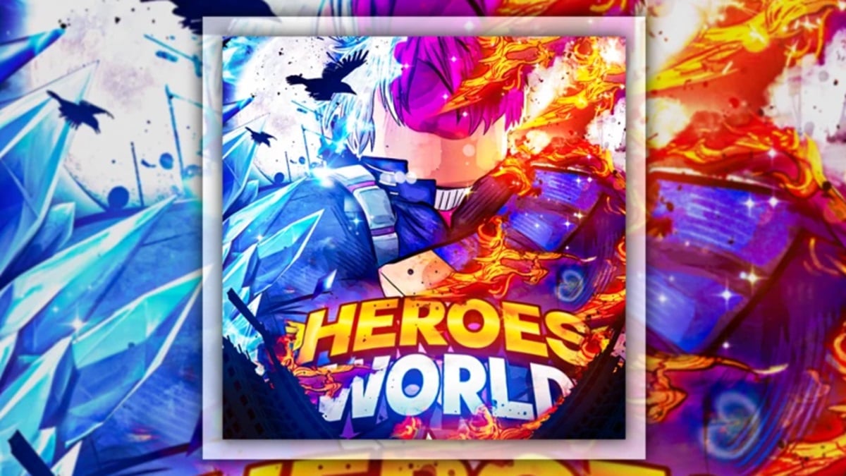 Heroes World Trello Link - game logo with heroes fighting