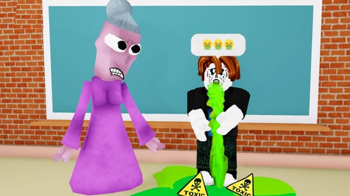 Prank the Teacher codes - roblox character puking next to teacher