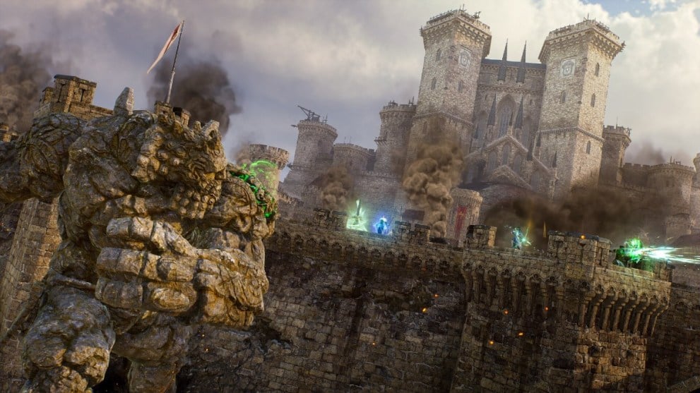 A castle under attack in Throne and Liberty.