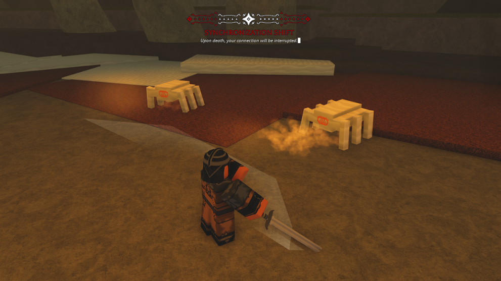 fighting scorpions with a greatsword in hollowed roblox