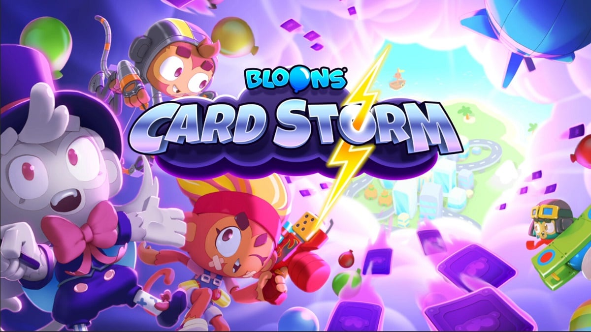 Bloons Card Storm codes - title screen of the game