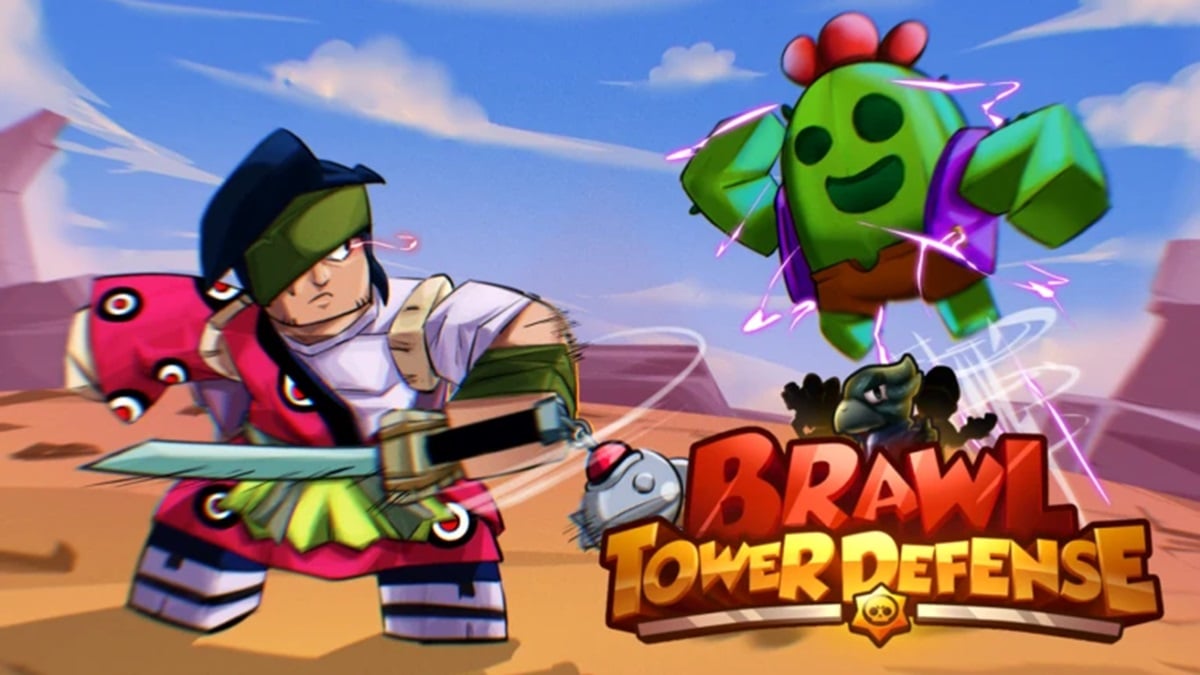 Brawl Tower Defense Codes - two characters fighting in a desert