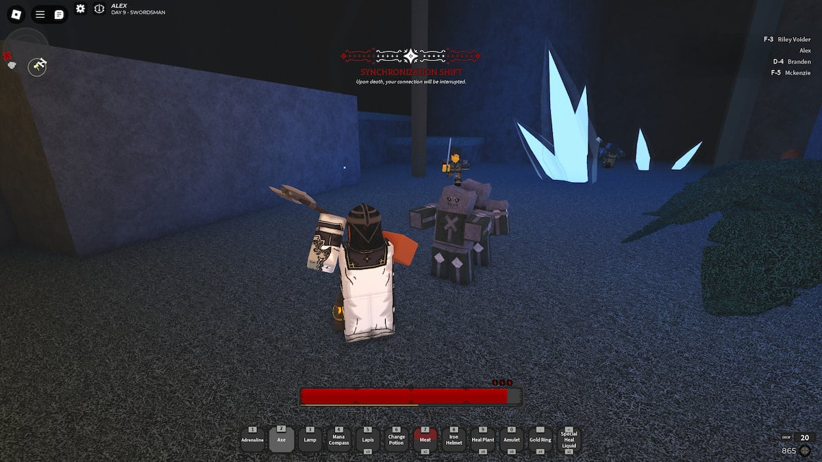 axe combat in hollowed roblox