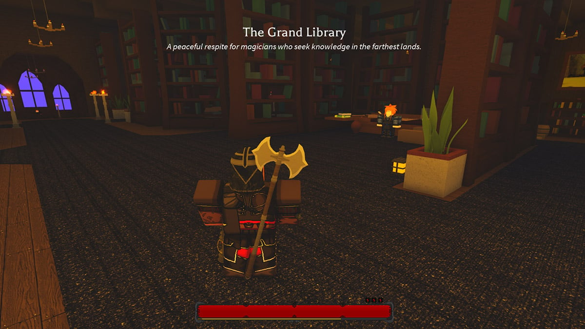 the grand library in hollowed roblox