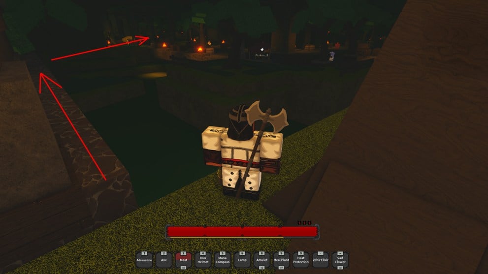 new castle teleport spawn in hollowed roblox