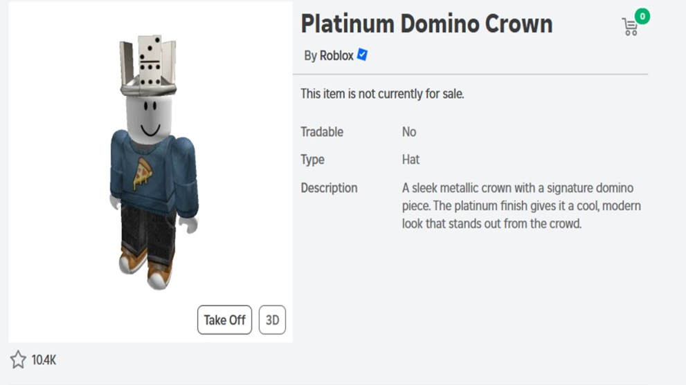 5000 Robux Crown How To Get Platinum Domino Crown In Roblox - Twinfinite