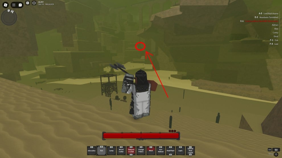 dagger trainer location in hollowed roblox