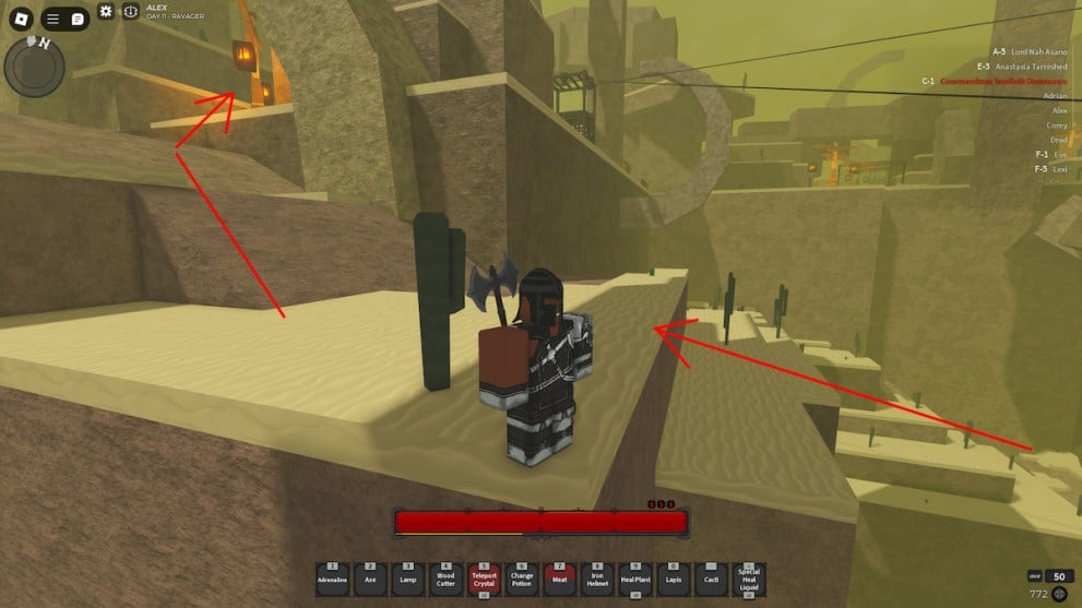 dagger trainer location in hollowed roblox