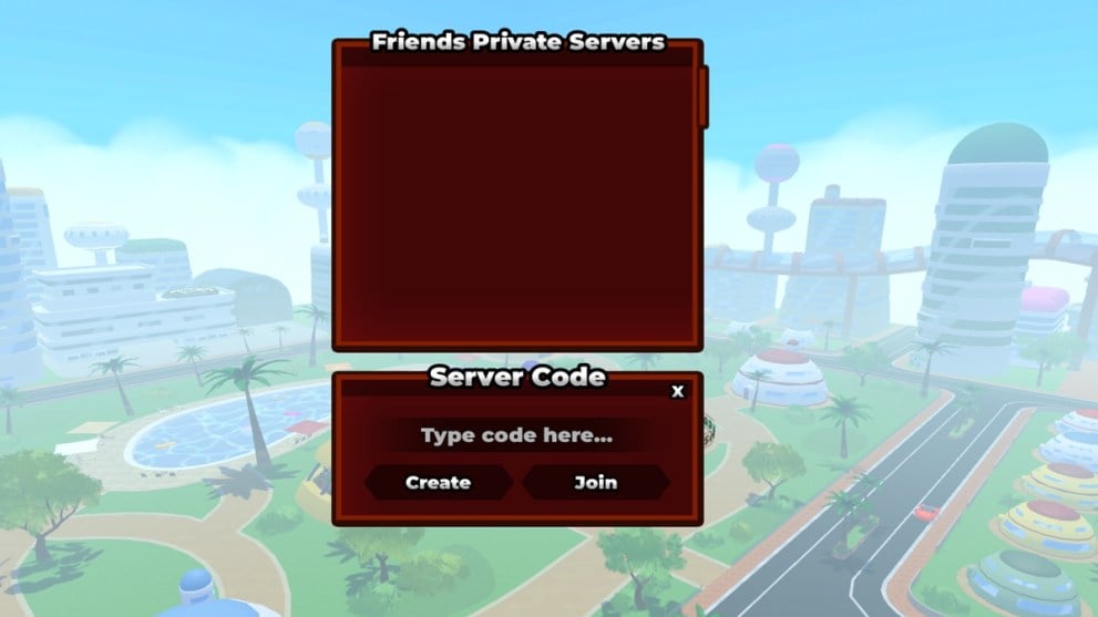 Server code textbox in Shonen Unleashed