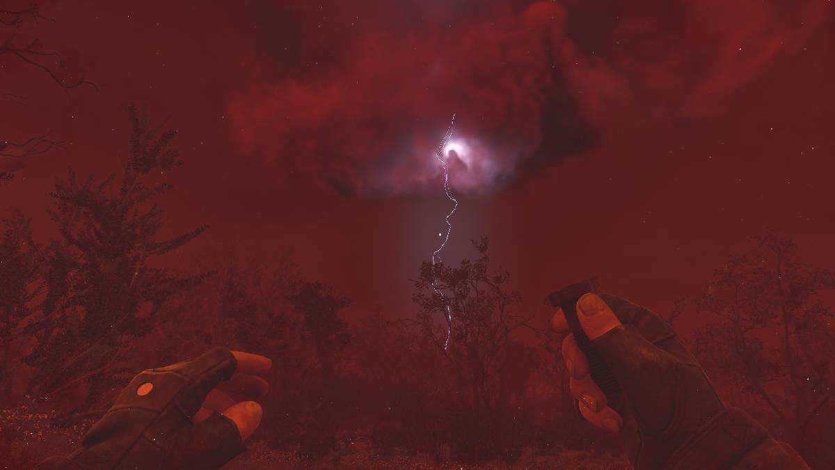 STALKER 2 archanomaly during emission red skies lightning strike