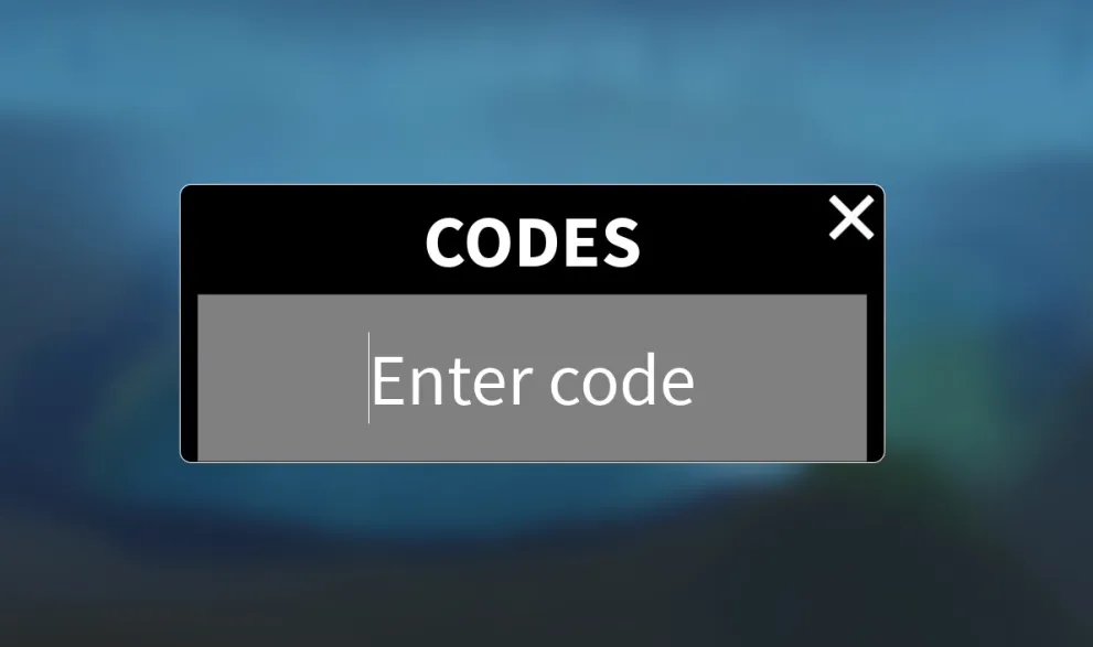 Codes text box in Yellowstone Unleashed