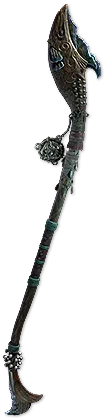 Matsya Crescent Quarterstaff from Path of Exile 2