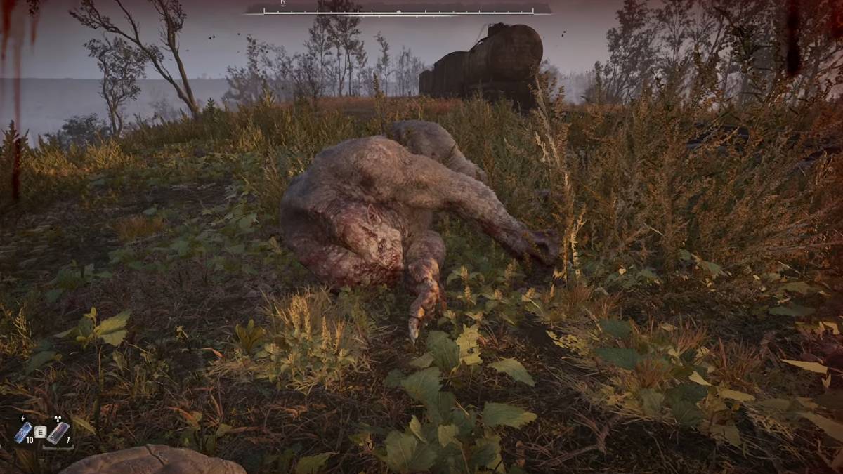 STALKER 2 dead chimera lying on the ground